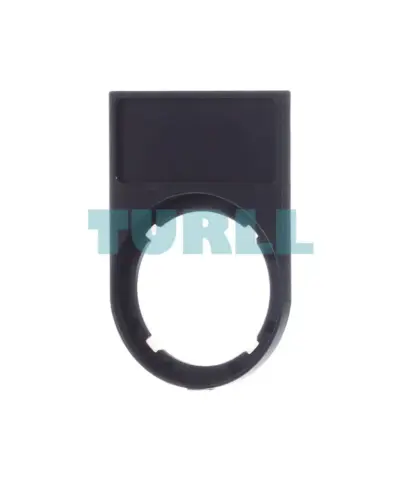 Siemens 3SU1900-0AG10-0AA0 Label Holder, 22mm, Black Frame, For 12.5mm x 27mm Label Plate