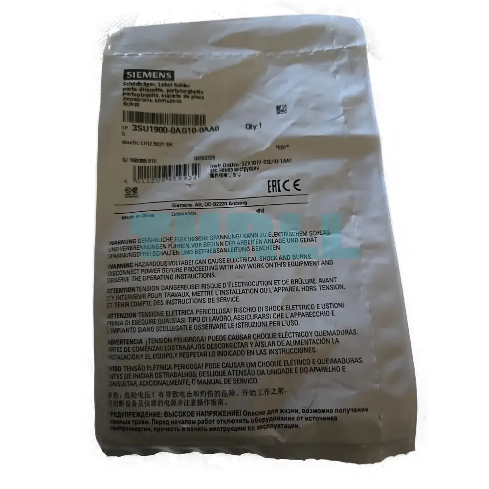Siemens 3SU1900-0AG10-0AA0 Label Holder, 22mm, Black Frame, For 12.5mm x 27mm Label Plate Original Brand New 5 Siemens 3SU1900-0AG10-0AA0 Label Holder, 22mm, Black Frame, For 12.5mm x 27mm Label Plate