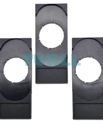 Siemens 3SU1900-0AK10-0AA0 Label Holder, 22mm, Twin Pushbutton, Flat Black, Labeling Plate