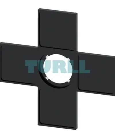 Siemens 3SU1900-0AM10-0AA0 Label Holder for Coordinate Switch, 22mm, 4 Positions, Black