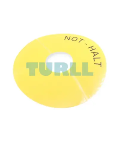 Siemens 3SU1900-0BC31-0AT0 yellow NOT-HALT backing plate