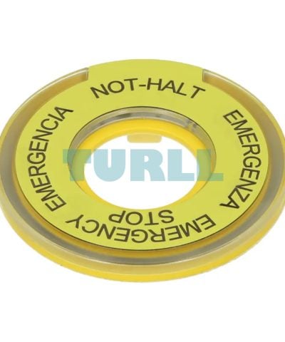 Siemens 3SU1901-0BD31-0NB0 Emergency Stop Washer, Yellow Illuminated NOT-HALT Ring