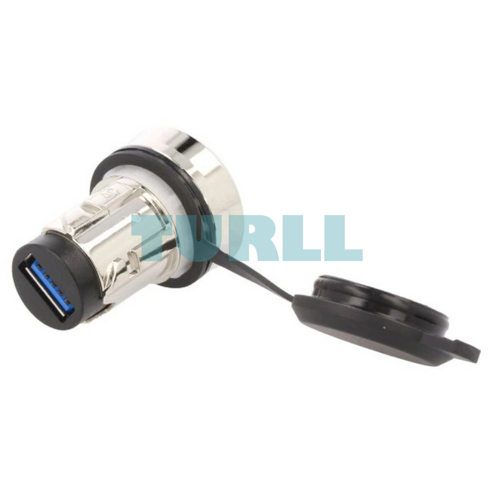 Siemens 3SU1950-0GA80-0AA0 SIRIUS ACT USB 3.0, Panel Socket, 22 mm, Metal Silver Original Brand New 2 Siemens 3SU1950‑0GA80‑0AA0 SIRIUS ACT USB 3.0, Panel Socket, 22 mm, Metal Silver