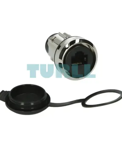 Siemens 3SU1950-0GB80-0AA0 RJ45 Connection, 22mm, Metal Shiny Silver