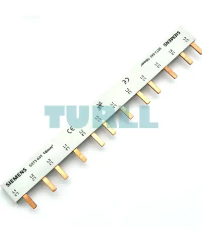 Siemens 5ST3645 Pin Busbar, 16 mm² Connection, 4× 3-Phase Touch-Safe Distribution