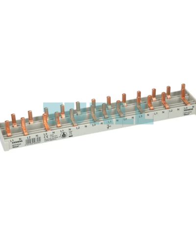 Siemens 5ST3673-0 Compact Pin Busbar, 10mm², 3P/N, Touch Protected, Fixed Length
