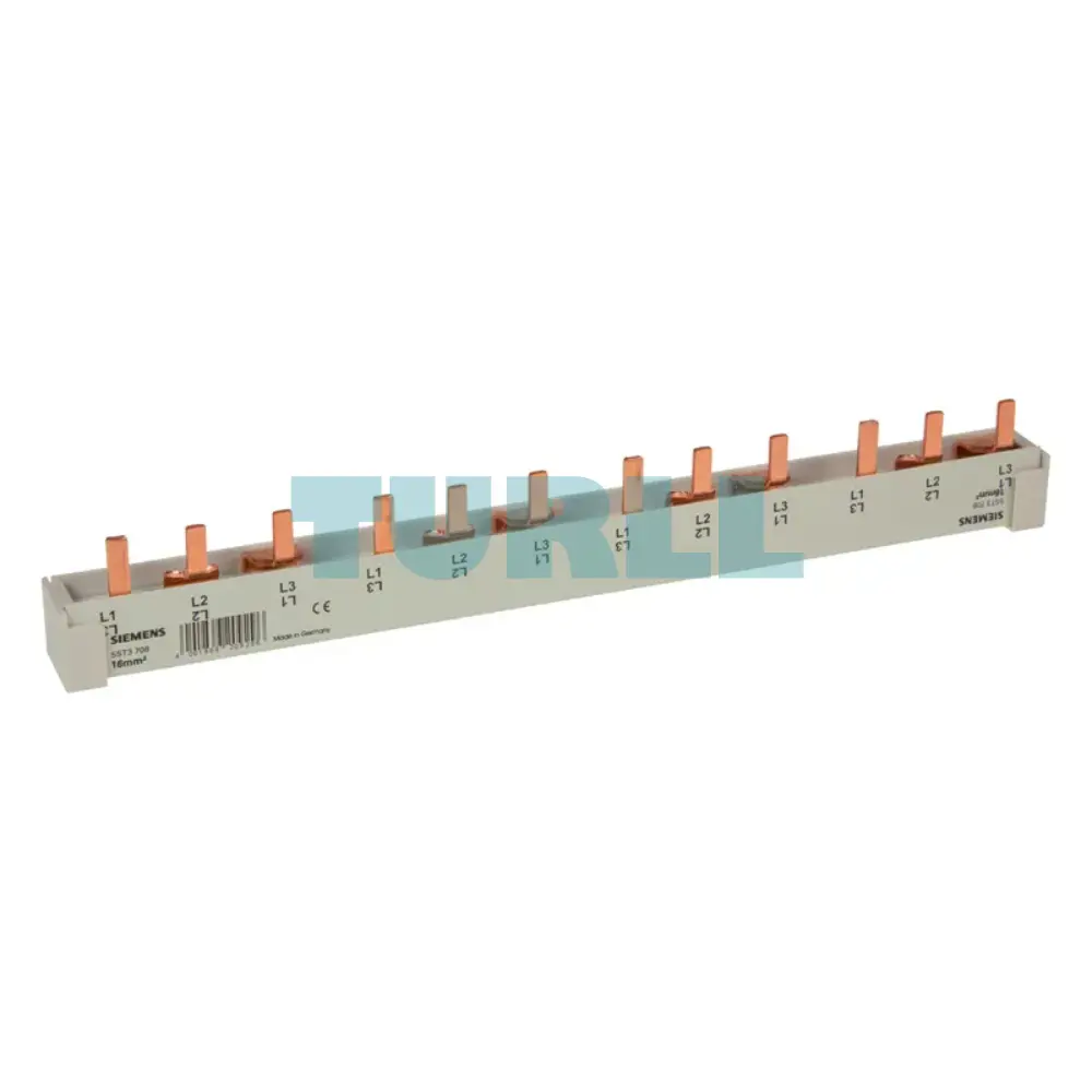 Siemens 5ST3708 Pin Busbar, Touch-Safe, 16 mm, 3-Phase, 214 mm Original Brand New 1 Siemens 5ST3708 Pin Busbar, Touch-Safe, 16 mm, 3-Phase, 214 mm