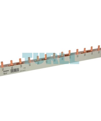 Siemens 5ST3710 Pin Busbar Touch-Safe, 16 mm², 3-Phase, 1016 mm Cuttable Busbar