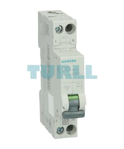 Siemens 5SV6016-6KK06 AFDD-MCB Combination, 230V, 6kA, 1+N, B-Curve, 6A Compact