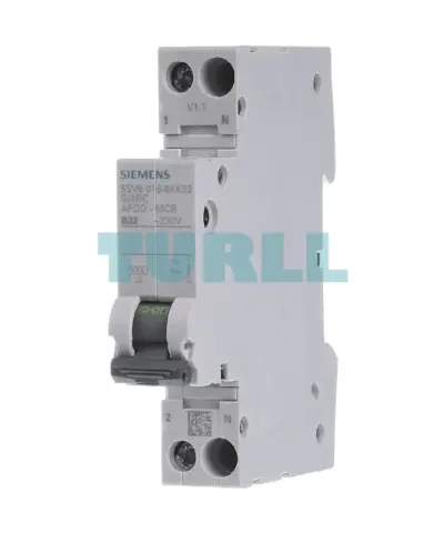 Siemens 5SV6016-6KK32 AFDD-MCB Combination 230V, 6kA, 1+N, B Curve, 32A Compact (1MW)