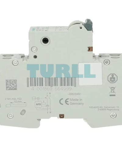 Siemens 5SV6016-7KK20 AFDD-MCB Combination 230V, 6kA, 1+N, C Curve, 20A Compact (1MW)
