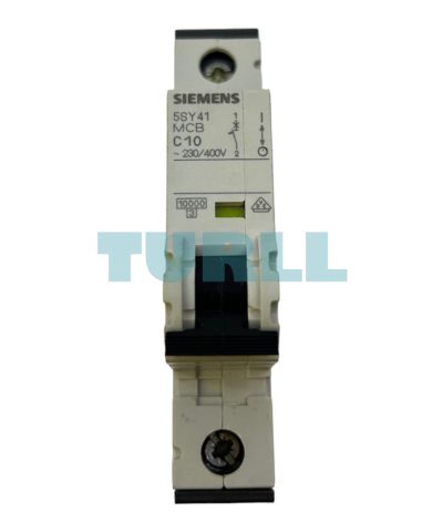 Siemens 5SY4110-7 Miniature Circuit Breaker 1-Pole, 10A, 230/400V, 10kA