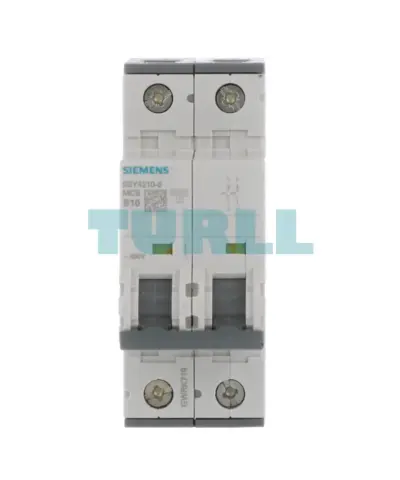 Siemens 5SY4210-6 Miniature Circuit Breaker 2-Pole, 10A, B-Type, 400V, 10kA