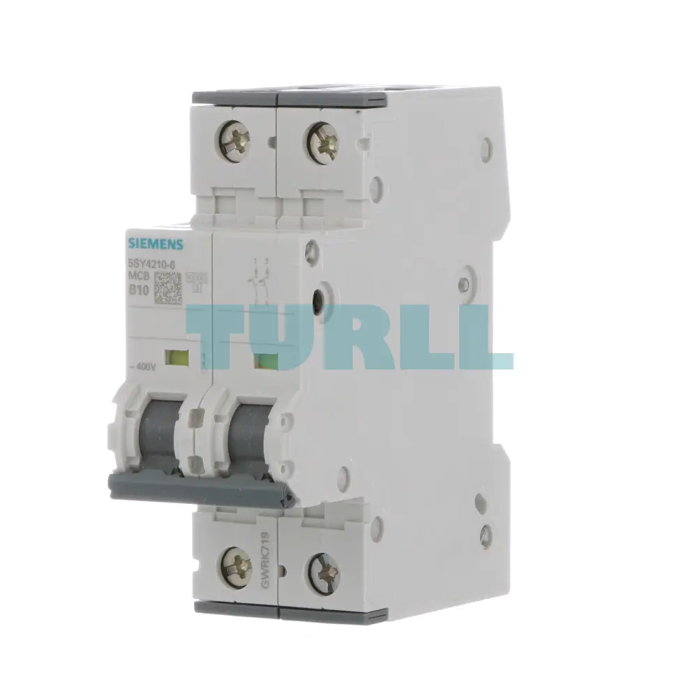 Siemens 5SY4210-6 Miniature Circuit Breaker 2-Pole, 10A, B-Type, 400V, 10kA Original Brand New 2 Siemens 5SY4210-6 Miniature Circuit Breaker 2-Pole, 10A, B-Type, 400V, 10kA