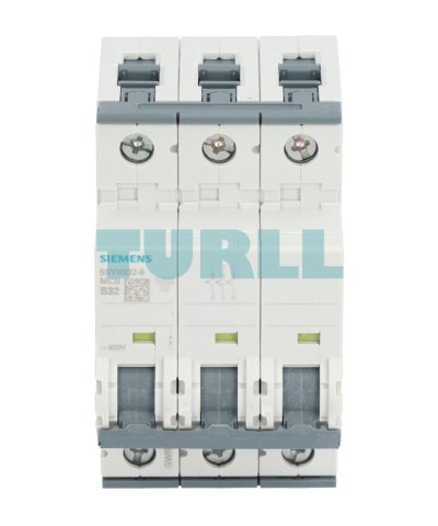 Siemens 5SY4332-6 Miniature Circuit Breaker, 3-Pole, 32A, B-Curve, 10kA, 400V