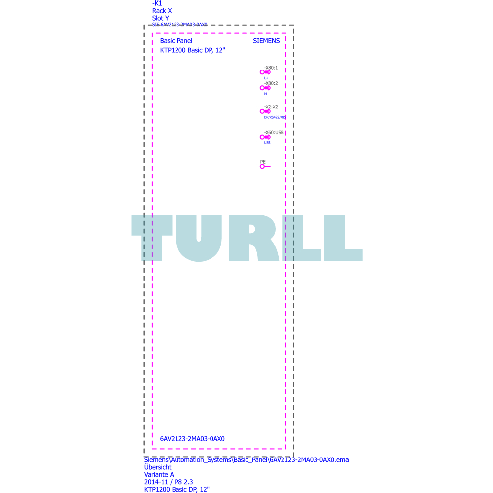 Siemens 6AV2123-2MA03-0AX0 SIMATIC HMI, KTP1200, Basic DP 12" TFT Touch, Key Panel Original Brand New 4 Siemens 6AV2123-2MA03-0AX0 SIMATIC HMI, KTP1200, Basic DP 12" TFT Touch, Key Panel