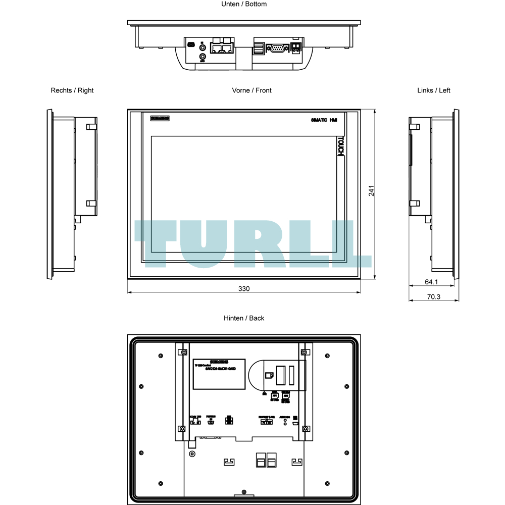Siemens 6AV2124-0MC01-0AX0 SIMATIC HMI TP1200, Comfort Touch Panel, 12” TFT Display Original Brand New 5 Siemens 6AV2124-0MC01-0AX0 SIMATIC HMI TP1200, Comfort Touch Panel, 12” TFT Display