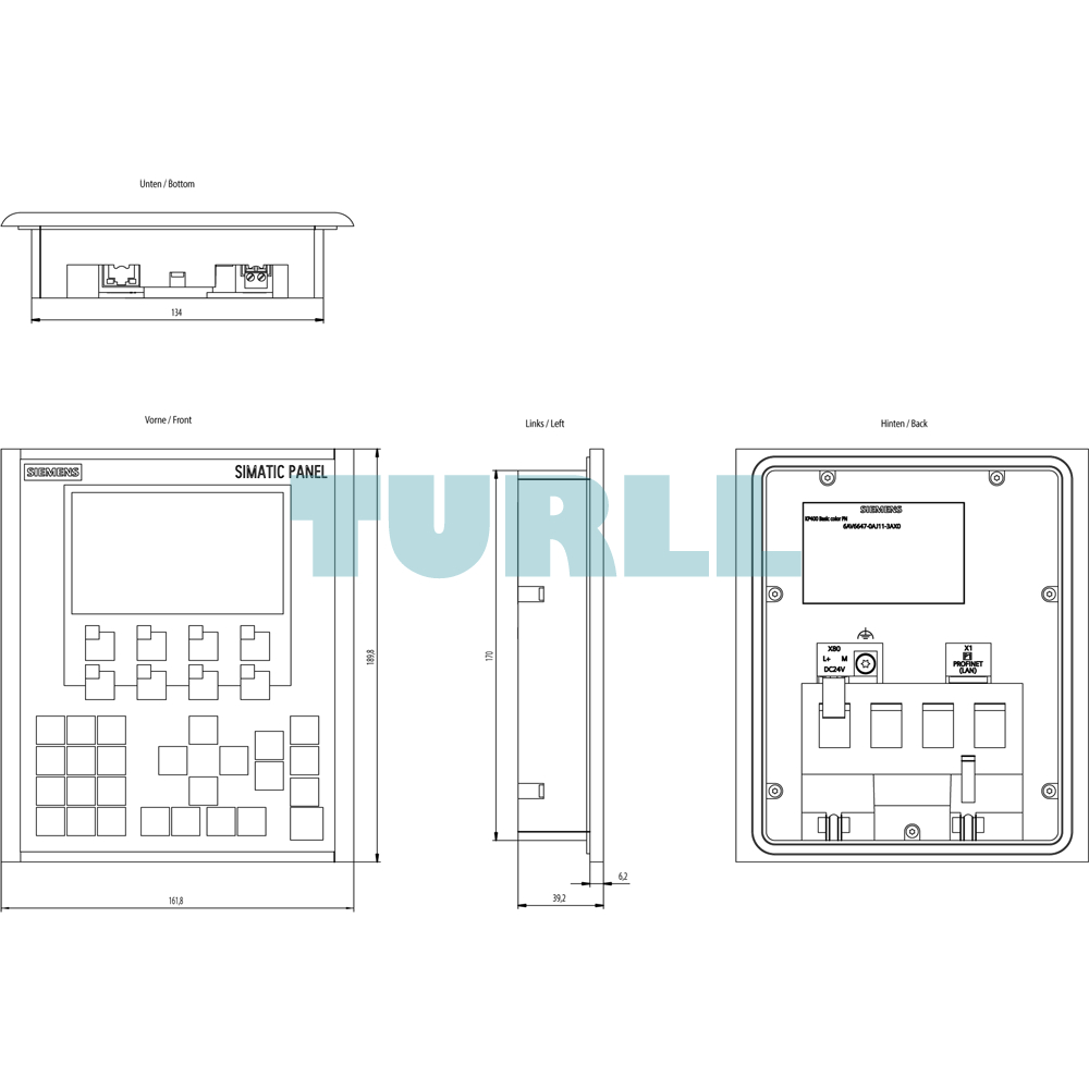 Siemens 6AV6647-0AJ11-3AX0 SIMATIC HMI KP400 Basic Color PN, 4" Touch Panel Original Brand New 6 Siemens 6AV6647-0AJ11-3AX0 SIMATIC HMI KP400 Basic Color PN, 4" Touch Panel