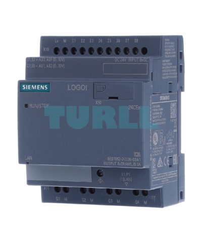 Siemens 6ED1052-2CC08-0BA1 LOGO! 24CEo Logic Module, 24 V, 8 DI/4 DO, Modular