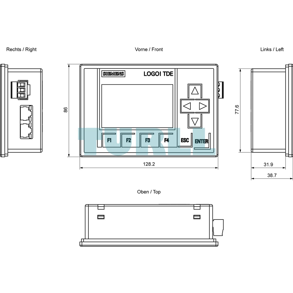 Siemens 6ED1055-4MH08-0BA1 LOGO! TDE 6‑Line Text Display for LOGO! 8, 3 Backlight Colors Original Brand New 9 Siemens 6ED1055-4MH08-0BA1 LOGO! TDE 6‑Line Text Display for LOGO! 8, 3 Backlight Colors