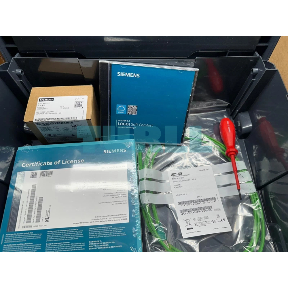 Siemens 6ED1057-3BA03-0AA8 LOGO! Starter Kit 230RCE V8.3, PLC Training & Programming Set Original Brand New 3 Siemens 6ED1057-3BA03-0AA8 LOGO! Starter Kit 230RCE V8.3, PLC Training & Programming Set