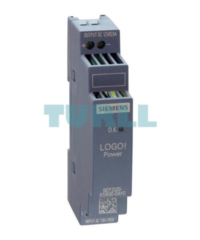 Siemens 6EP3320-6SB00-0AY0 LOGO!POWER 12V / 0.9A Stabilized Power Supply