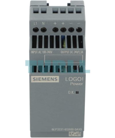 Siemens 6EP3331-6SB00-0AY0 LOGO!POWER 24V 1.3A Stabilized Power Supply