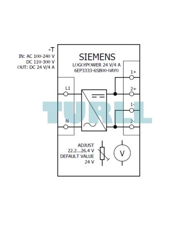 Siemens 6EP3333-6SB00-0AY0 LOGO!POWER, 24V, 4A, Stabilized Power Supply