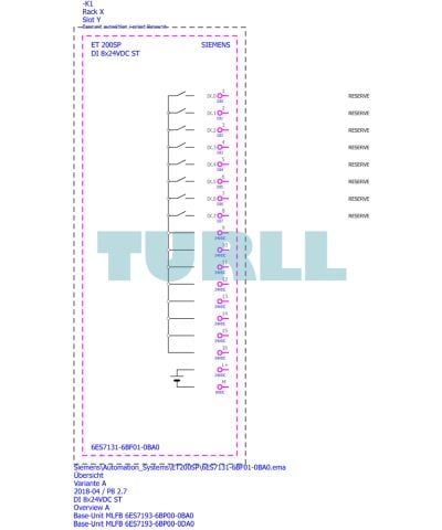 Siemens 6ES7131-6BF01-0BA0 SIMATIC ET 200SP Digital Input Module DI 8x24V DC