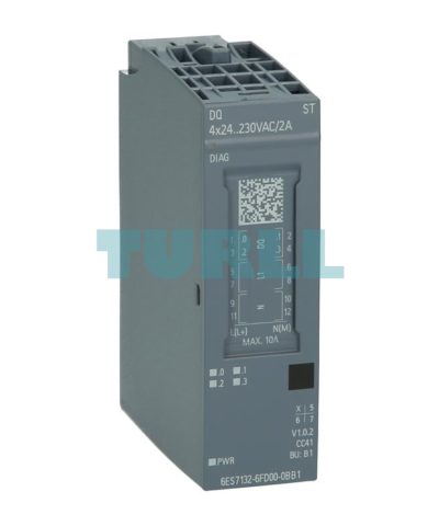 Siemens 6ES7132-6FD00-0BB1 SIMATIC ET 200SP, Digital Output Module, DQ 4x 24–230V AC/2A