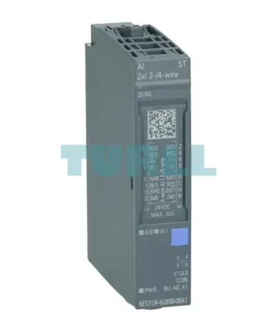 Siemens 6ES7134-6GB00-0BA1 SIMATIC ET 200SP Analog Input Module, AI 2xI 2-/4-Wire Standard