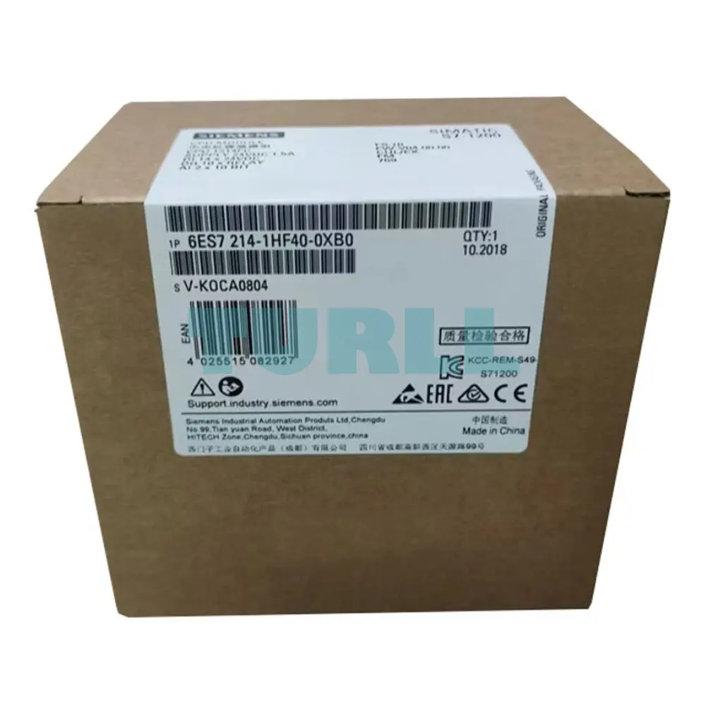 Siemens 6ES7214-1HF40-0XB0 SIMATIC S7-1200F, CPU 1214 FC, Compact CPU, DC/DC/Relay Original Brand New 4 Siemens 6ES7214-1HF40-0XB0 SIMATIC S7-1200F, CPU 1214 FC, Compact CPU, DC/DC/Relay