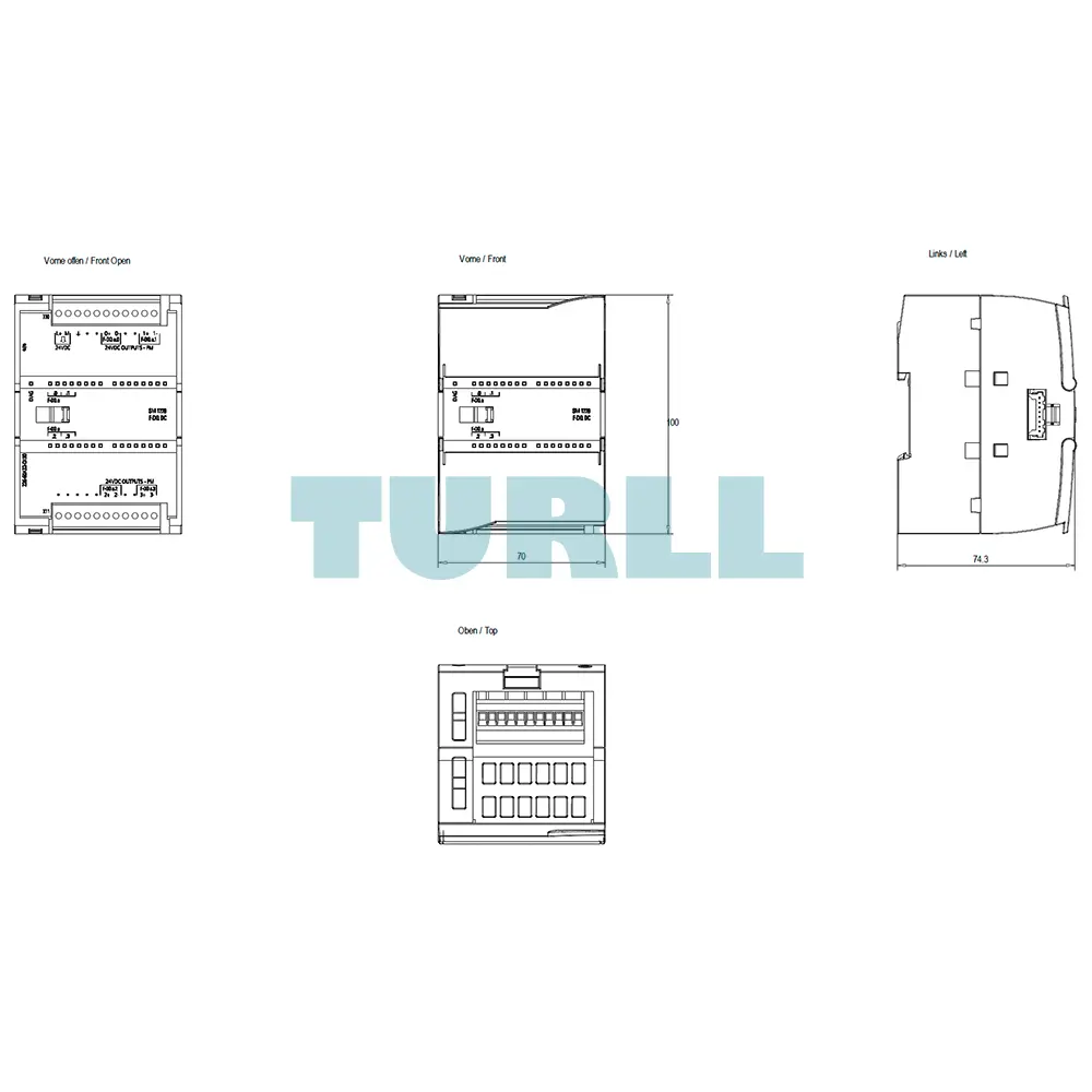 Siemens 6ES7226-6DA32-0XB0 SIMATIC S7-1200, Digital Output, SM 1226, F-DQ 4x24V DC 2A Original Brand New 6 Siemens 6ES7226-6DA32-0XB0 SIMATIC S7-1200, Digital Output, SM 1226, F-DQ 4x24V DC 2A