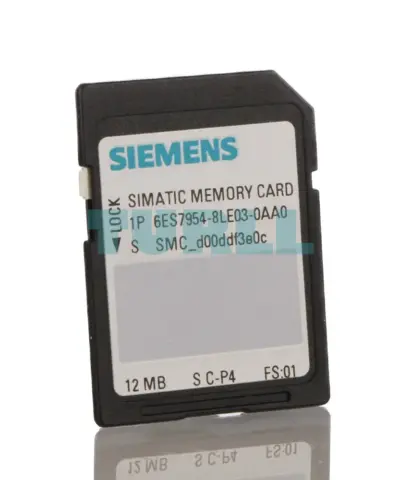 Siemens 6ES7954-8LE03-0AA0 SIMATIC S7 Memory Card, 12 MB Flash for S7-1x00 CPU & SINAMICS