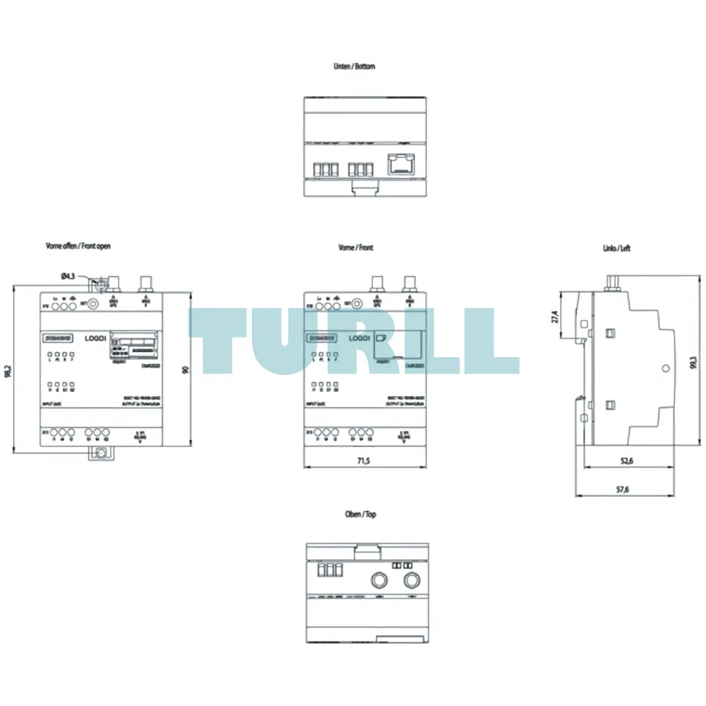 Siemens 6GK7142-7BX00-0AX0 LOGO! CMR2020 Communication Module GSM/GPRS & GPS Original Brand New 5 Siemens 6GK7142-7BX00-0AX0 LOGO! CMR2020 Communication Module GSM/GPRS & GPS