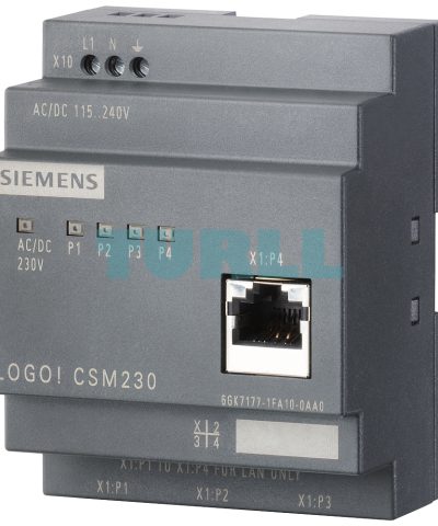 Siemens 6GK7177-1FA10-0AA0 LOGO! CSM 230 Compact Switch Module, 4-Port Industrial Ethernet, 10/100 Mbps
