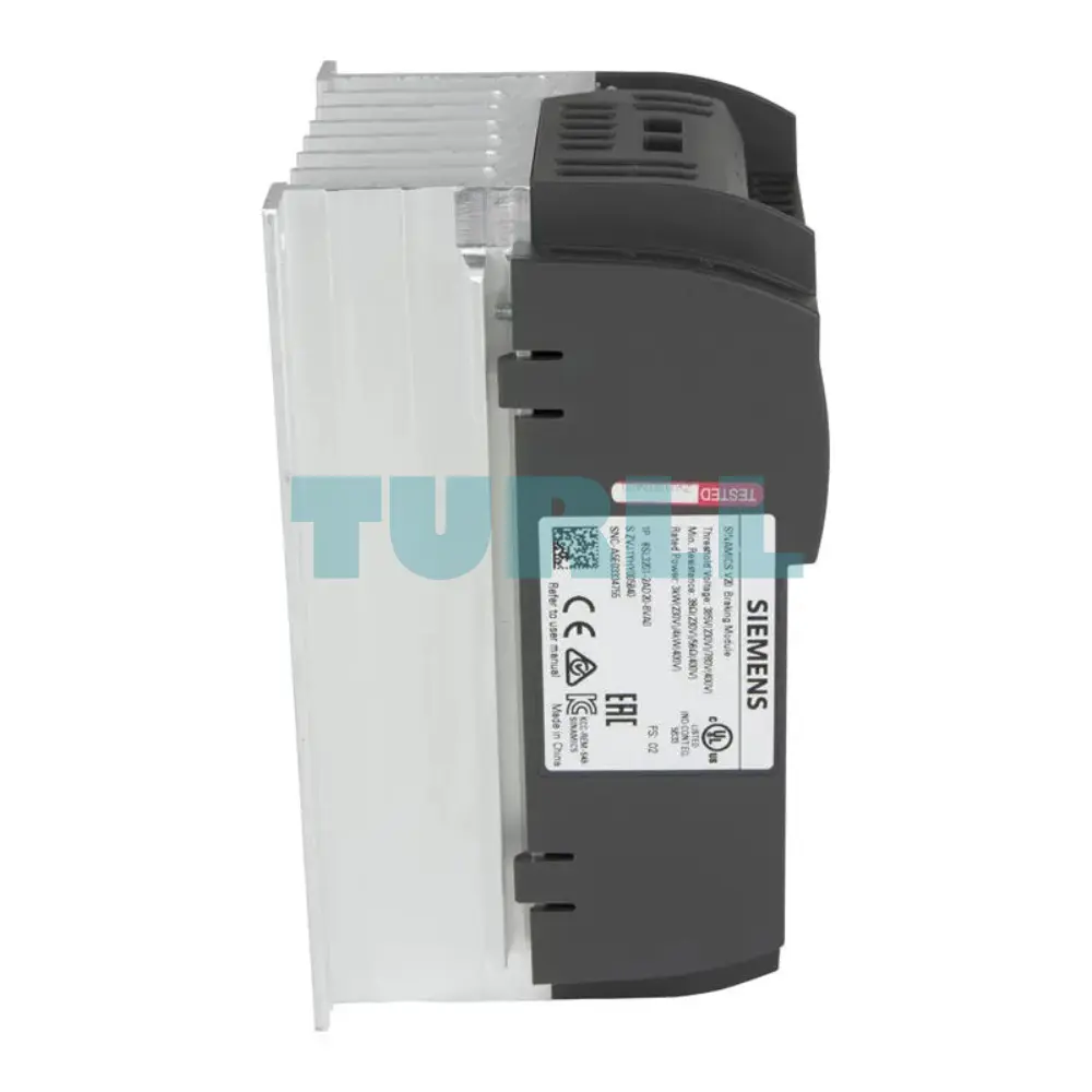 Siemens 6SL3201-2AD20-8VA0 SINAMICS V20 Brake Module 380-480V 3AC / 200-240V Original Brand New 4 Siemens 6SL3201-2AD20-8VA0 SINAMICS V20 Brake Module 380-480V 3AC / 200-240V