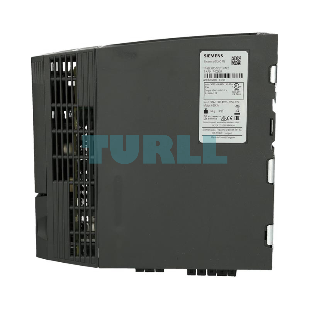 Siemens 6SL3210-1KE15-8AF2 SINAMICS G120C AC Drive, 2.2kW / 1.5kW, PROFINET Original Brand New 3 Siemens 6SL3210-1KE15-8AF2 SINAMICS G120C AC Drive, 2.2kW / 1.5kW, PROFINET
