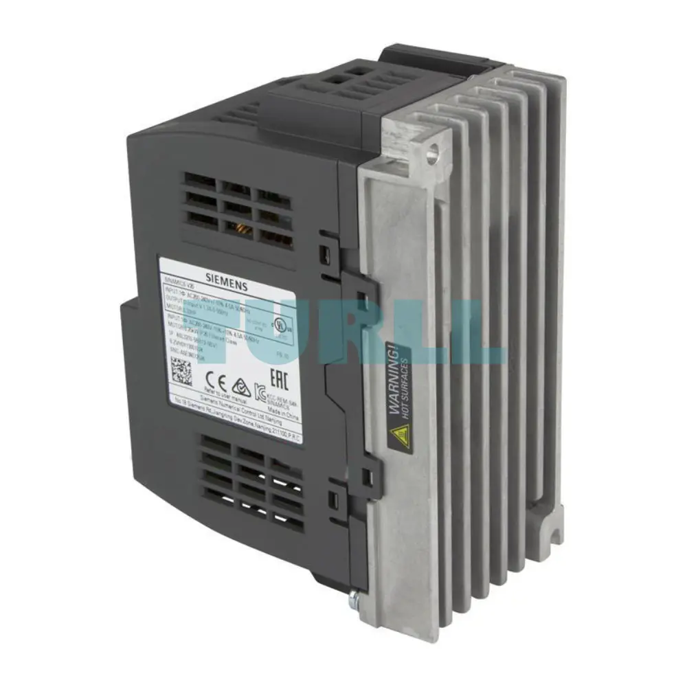 Siemens 6SL3210-5BB12-5BV1 SINAMICS V20, 0.25 kW 1AC Drive, Integrated Filter Original Brand New 2 Siemens 6SL3210-5BB12-5BV1 SINAMICS V20, 0.25 kW 1AC Drive, Integrated Filter