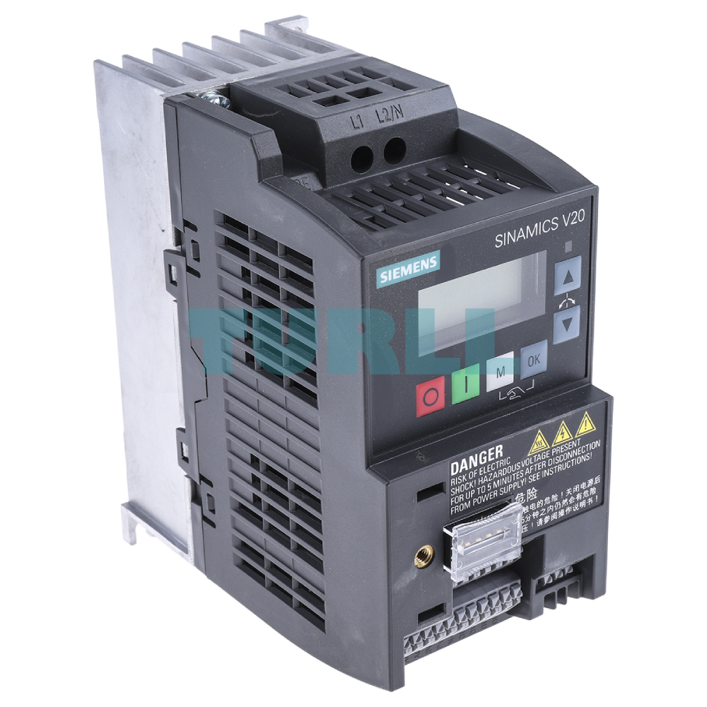 Siemens 6SL3210-5BB17-5BV1 SINAMICS V20 Inverter 0.75 kW, 230V 1AC Original Brand New 2 Siemens 6SL3210-5BB17-5BV1 SINAMICS V20 Inverter 0.75 kW, 230V 1AC