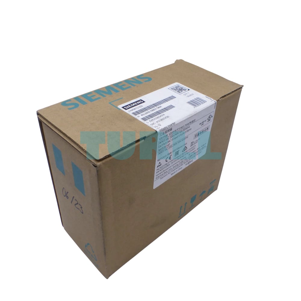 Siemens 6SL3210-5BB17-5BV1 SINAMICS V20 Inverter 0.75 kW, 230V 1AC Original Brand New 4 Siemens 6SL3210-5BB17-5BV1 SINAMICS V20 Inverter 0.75 kW, 230V 1AC