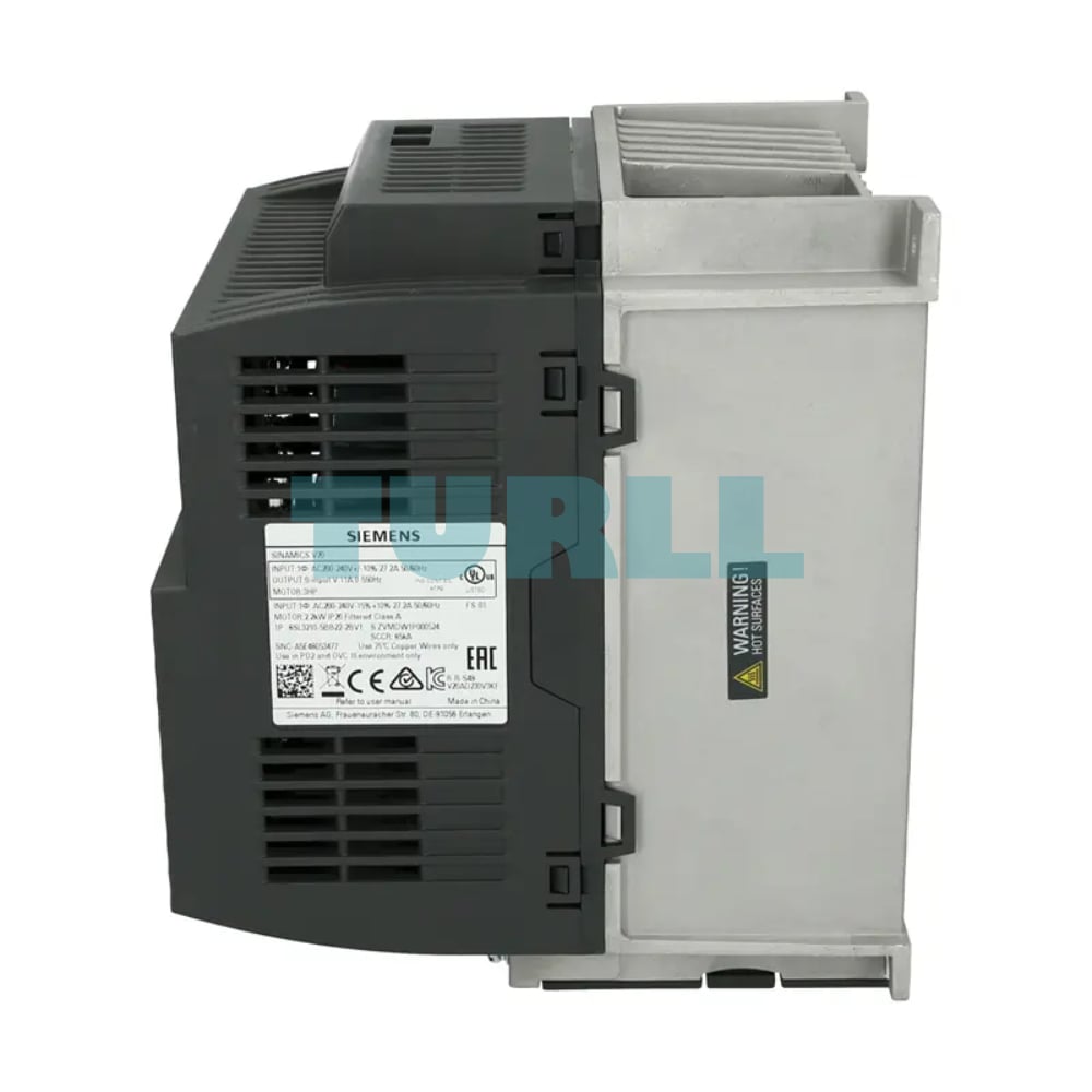 Siemens 6SL3210-5BB22-2BV1 SINAMICS V20 2.2kW 1AC Drive, USS/Modbus, Integrated Filter C1 Original Brand New 2 Siemens 6SL3210-5BB22-2BV1 SINAMICS V20 2.2kW 1AC Drive, USS/Modbus, Integrated Filter C1