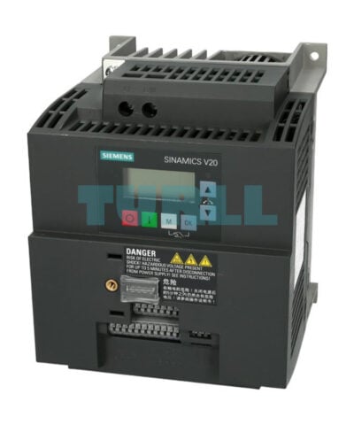 Siemens 6SL3210-5BB23-0BV1 SINAMICS V20, 3kW, 1AC Drive with 150% Overload