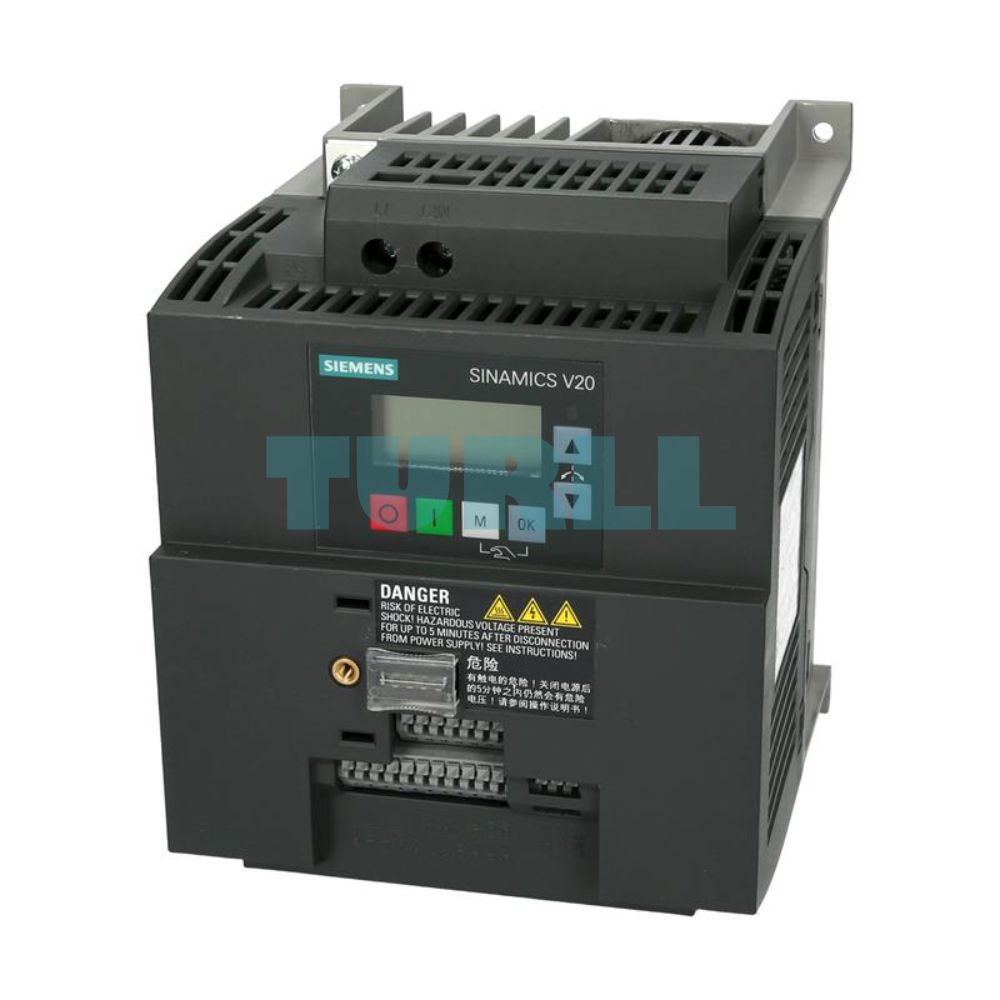 Siemens 6SL3210-5BB23-0BV1 SINAMICS V20, 3kW, 1AC Drive with 150% Overload Original Brand New 1 Siemens 6SL3210-5BB23-0BV1 SINAMICS V20, 3kW, 1AC Drive with 150% Overload