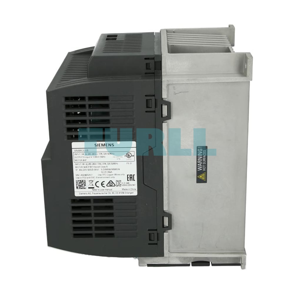 Siemens 6SL3210-5BB23-0BV1 SINAMICS V20, 3kW, 1AC Drive with 150% Overload Original Brand New 4 Siemens 6SL3210-5BB23-0BV1 SINAMICS V20, 3kW, 1AC Drive with 150% Overload