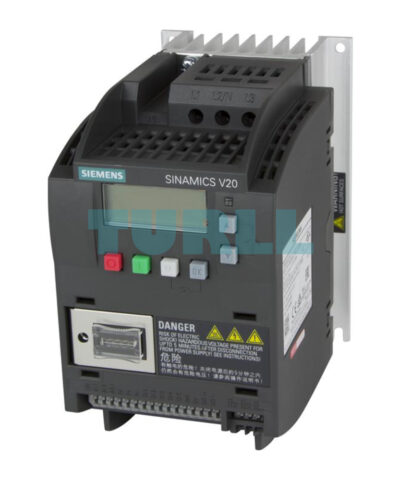 Siemens 6SL3210-5BE15-5CV0 SINAMICS V20, Variable Frequency Drive, 0.55 kW, 380–480V, 3AC