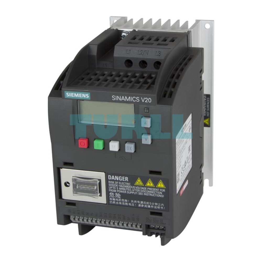 Siemens 6SL3210-5BE15-5CV0 SINAMICS V20, Variable Frequency Drive, 0.55 kW, 380–480V, 3AC Original Brand New 1 Siemens 6SL3210-5BE15-5CV0 SINAMICS V20, Variable Frequency Drive, 0.55 kW, 380–480V, 3AC
