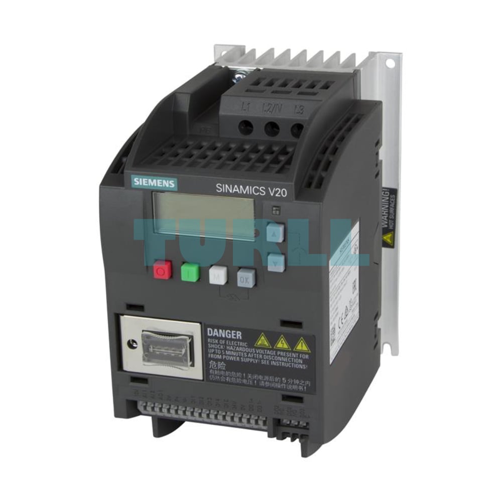 Siemens 6SL3210-5BE17-5CV0 SINAMICS V20, AC Drive 0.75 kW, 380–480 V Original Brand New 1 Siemens 6SL3210-5BE17-5CV0 SINAMICS V20, AC Drive 0.75 kW, 380–480 V