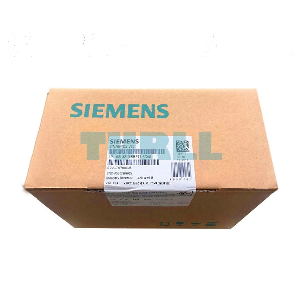 Siemens 6SL3210-5BE17-5CV0 SINAMICS V20, AC Drive 0.75 kW, 380–480 V Original Brand New 5 Siemens 6SL3210-5BE17-5CV0 SINAMICS V20, AC Drive 0.75 kW, 380–480 V