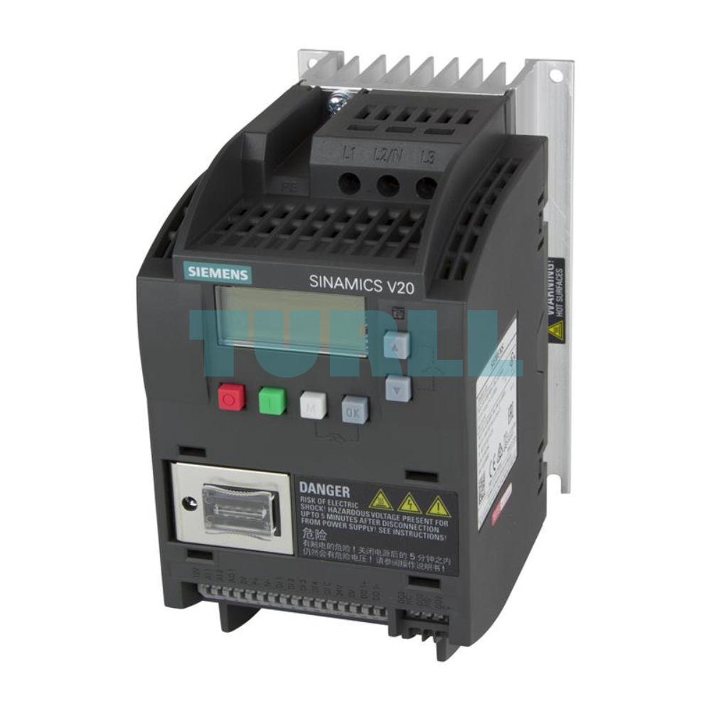 Siemens 6SL3210-5BE21-5CV0 SINAMICS V20, 1.5 kW, 380-480V, 3AC Drive, Integrated Filter Original Brand New 1 Siemens 6SL3210-5BE21-5CV0 SINAMICS V20, 1.5 kW, 380-480V, 3AC Drive, Integrated Filter